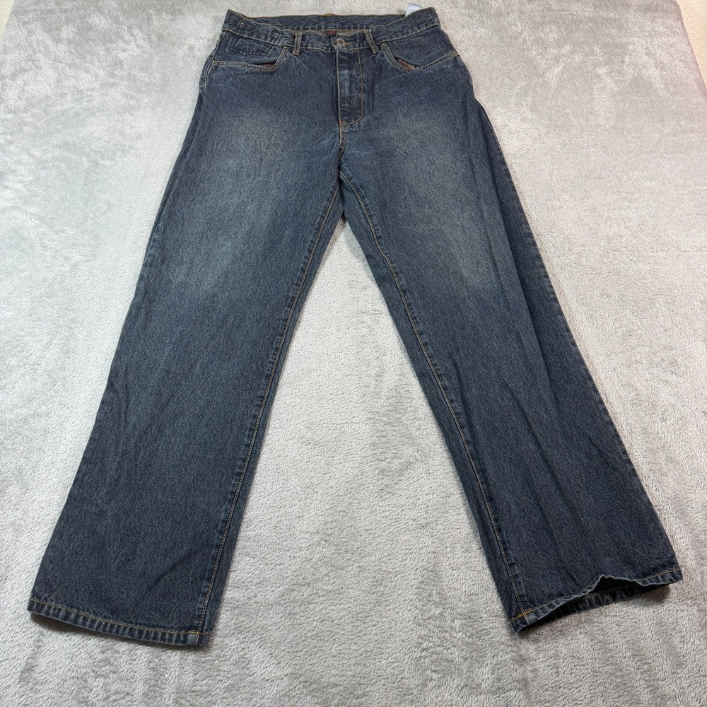 Hurley Jeans Mens 30x29 Blue Medium Wash‎ Straight Leg Denim